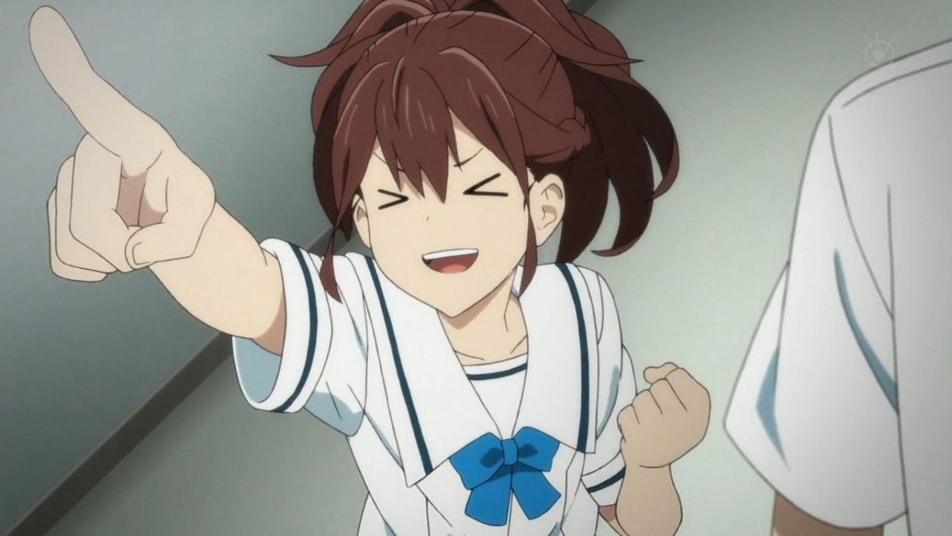 Anime Character Pointing Gun At Screen - Bomdia Wallpaper
